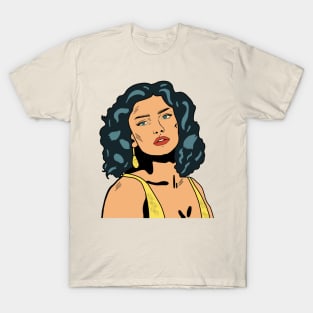 Comic Girl Retro Vintage Style T-Shirt